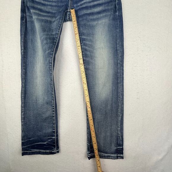 BKE Denim Sabrina Stretch Cropped Capris Jeans Women's Sz 24 Medium Wash Faded - Picture 12 of 12